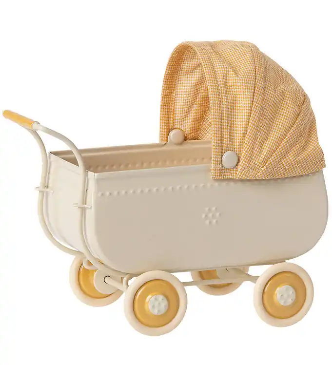 Maileg Kinderwagen - Micro - Geel Meest Verkocht