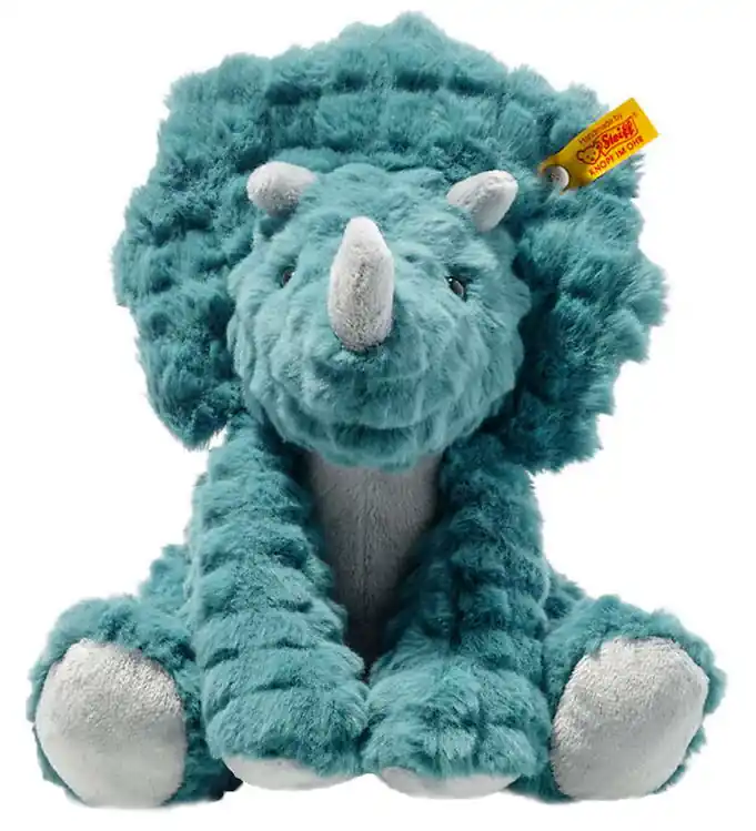 Steiff Knuffel - 28 cm. - Soft Knuffelig Friends Dixie Tricerato Flitsaanbieding
