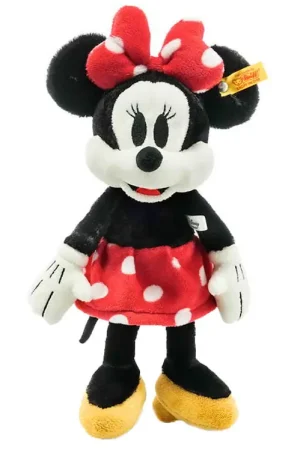 Steiff Knuffel - 31 cm. - Minnie Mouse - Zwart/Rood Seizoensaanbieding