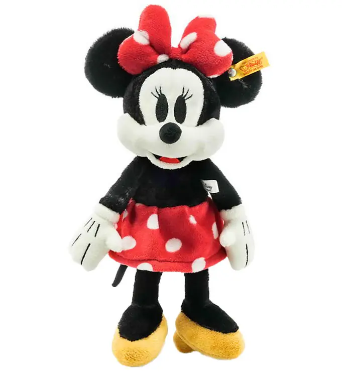 Steiff Knuffel - 31 cm. - Minnie Mouse - Zwart/Rood Seizoensaanbieding