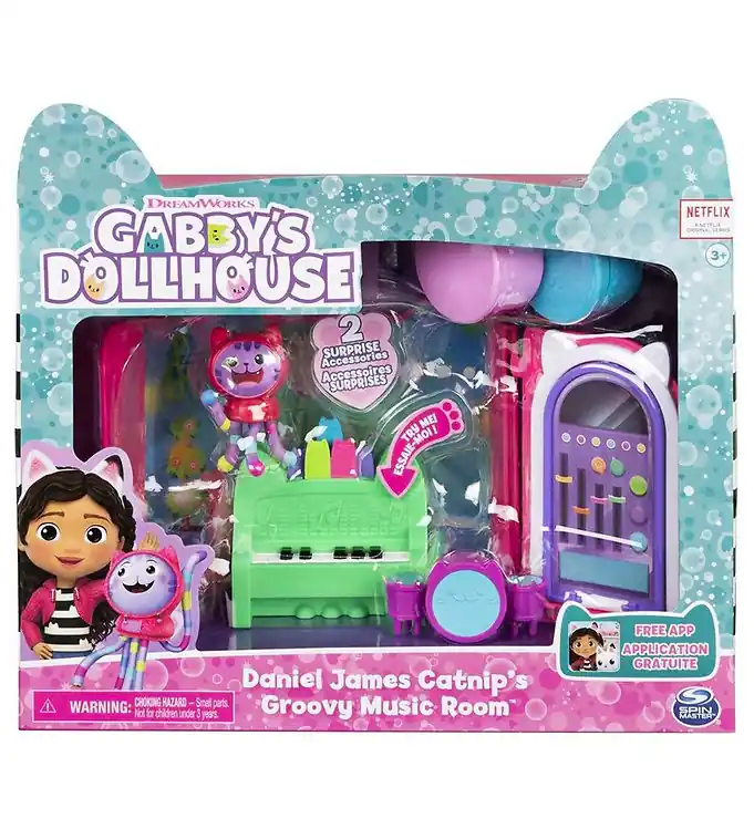 Hoge Kwaliteit Gabby's Dollhouse Set - 8 Onderdelen - Daniel James Kattenkruid