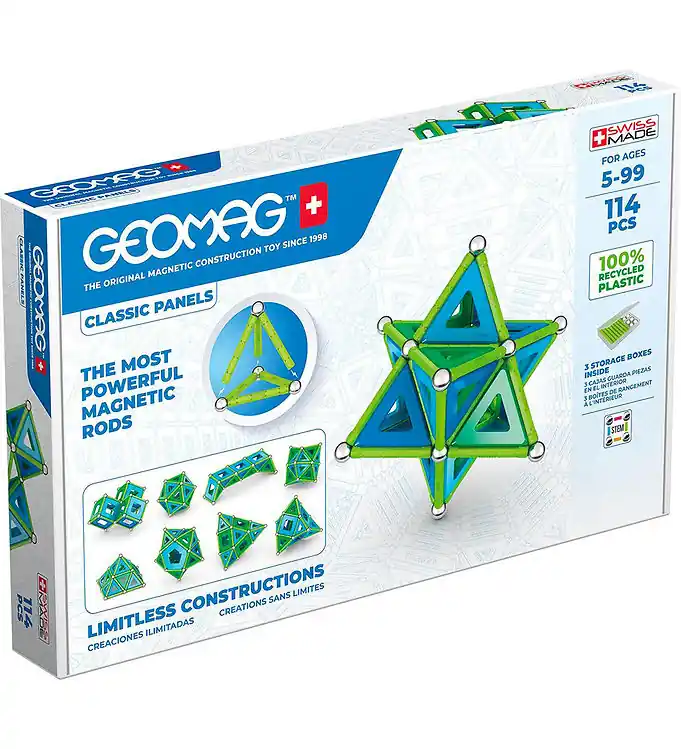 Geomag Magneetset - Classic+ Panelen Gerecycled - 114 Onderdelen Premium