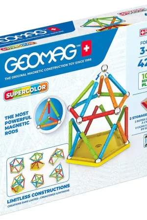 Geomag Magneetset - Supercolor Gerecycled - 42 Onderdelen Uitverkoop