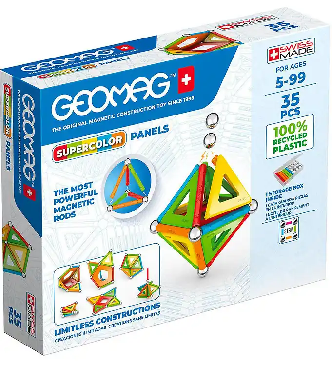 Voordeelprijs Geomag Magneetset - Supercolor Panels Recycled - 35 Onderdelen