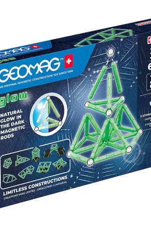 Geomag Magneetset - Glow Gerecycled - 60 Onderdelen Direct Beschikbaar