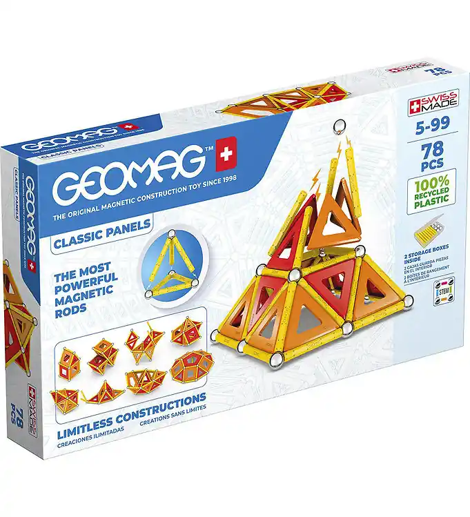 Geomag Magneetset - Classic+ Panelen Gerecycled - 78 Onderdelen Nu Kopen