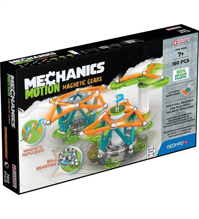 Geomag Magneetset - Mechanica Gerecycleerde magnetische tandwiel Gecertificeerd