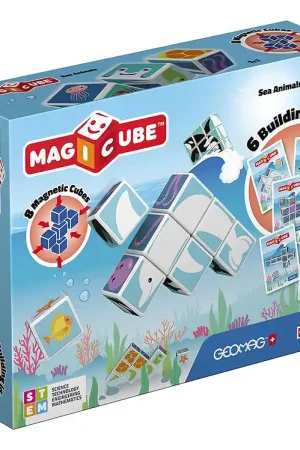 Geomag Magneetset - Magicube bedrukt Sea Animals - 6 Onderdelen Dagaanbieding