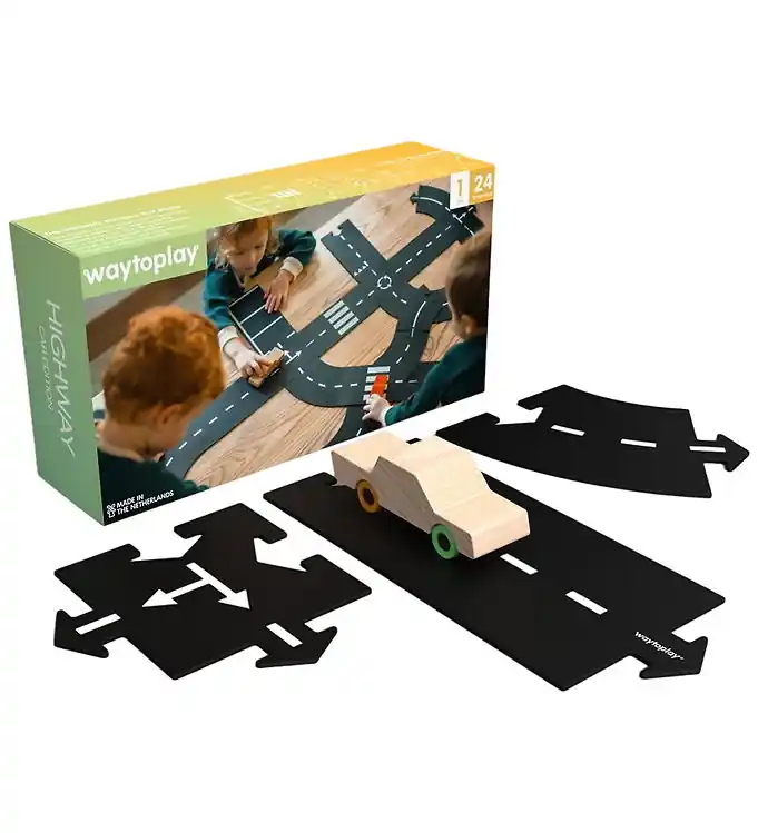 Waytoplay Racebaan - 25 Onderdelen - Highway m. Auto Dagaanbieding