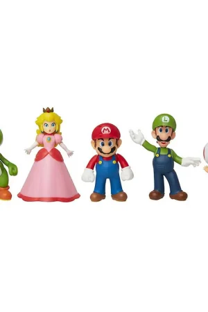 Merkproduct Super Mario Speelfiguren - 5 st. - Mario & Friends