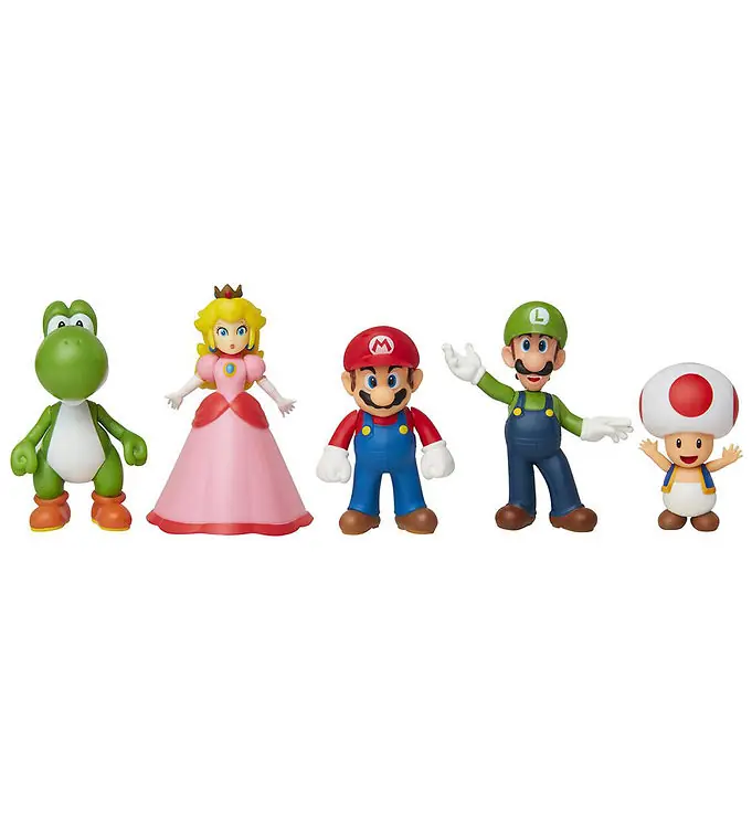 Merkproduct Super Mario Speelfiguren - 5 st. - Mario & Friends