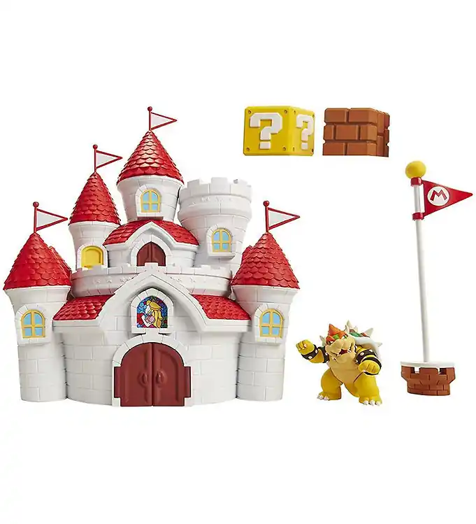 Merkproduct Super Mario Speelset - Mushroom Kingdom-speelset - 16 Onderdelen