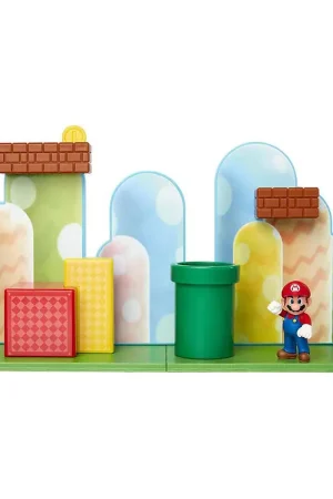 Super Mario Speelset - Eikelvlaktes - 10 Onderdelen Op = Op