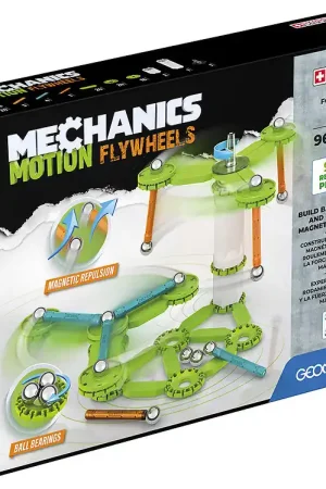 Geomag Magneetset - Mechanics Motion Gerecyclede vliegwielen - 9 Veilige Betaling