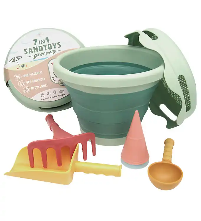 Compact Toys Strandset - Bioplastic - 7 Onderdelen - Groen Bestel Nu