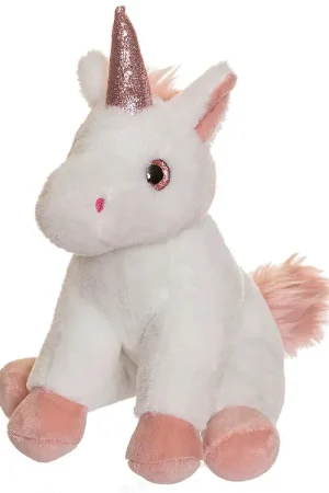 Teddykompaniet Knuffel - Eenhoorn - 25 cm - Wit Hete Deal