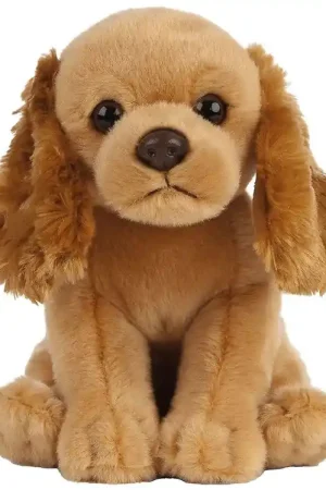 Flitsaanbieding Living Nature Knuffel - 16x7 cm - Cockerspaniëlpuppy - Bruin