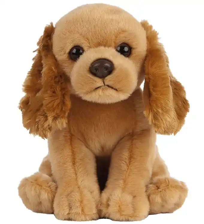 Flitsaanbieding Living Nature Knuffel - 16x7 cm - Cockerspaniëlpuppy - Bruin
