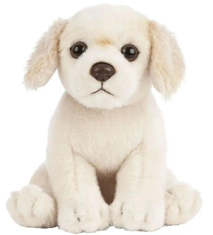 Superprijs Living Nature Knuffel - 17x7 cm - Golden Retriever Puppy - Beige