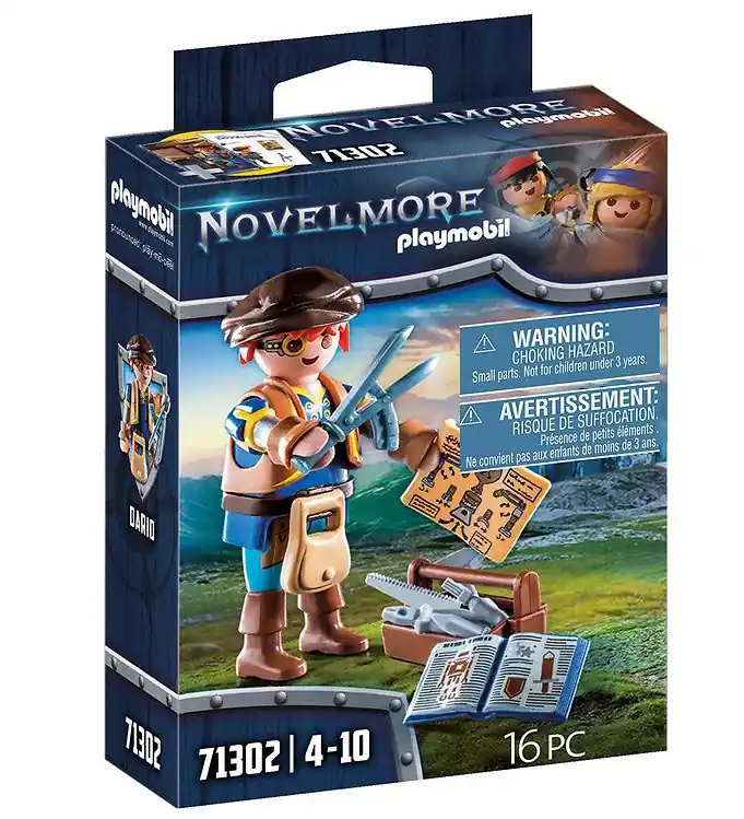 Seizoensaanbieding Playmobil Novelmore - Dario met Gereedschap - 71302 - 16 Onderde