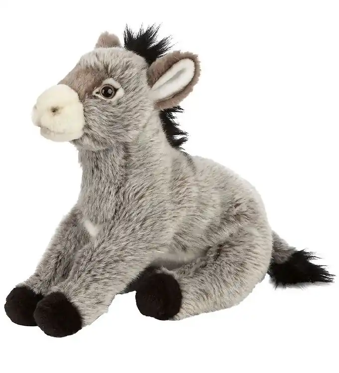 Favoriet Living Nature Knuffel - 24x22 cm - Ezel - Grijs