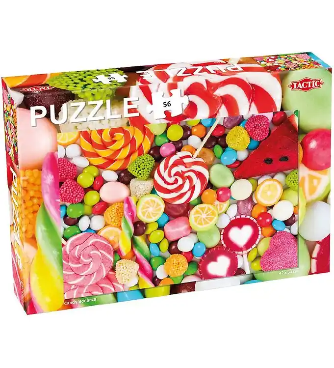 Populair TACTIC Puzzel - Candy Bonanza - 56 Bakstenen