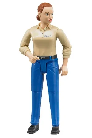 Veilige Betaling Bruder Figuur - bworld - Vrouw m. Blauw Broek - 60408