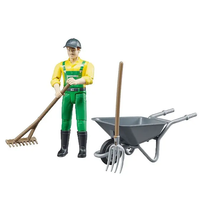 Korting Bruder Figuur - bworld - Boer m. Accessoires - 62610