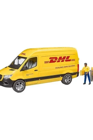 Bruder Auto - Mercedes Benz DHL Van m. Figuur - 02671 Express Levering