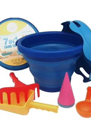 Korting Compact Toys Strandset - 7 Onderdelen - Blauw