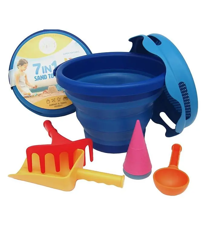 Korting Compact Toys Strandset - 7 Onderdelen - Blauw