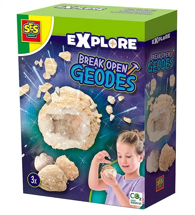 Merkproduct SES Creative - Echte geodes - Kristalgrotten