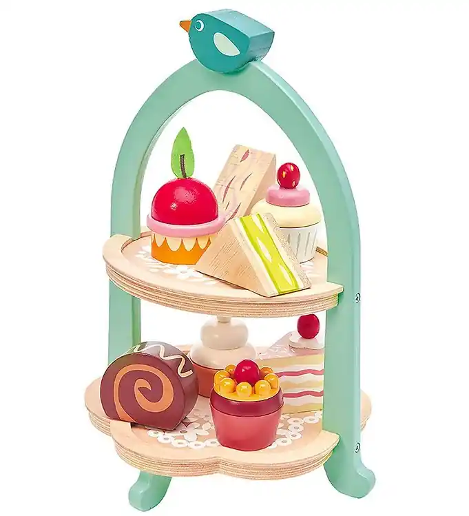 Tender Leaf Houten Speelgoed - Snackessay - 9 Onderdelen - Vogel Veilige Betaling