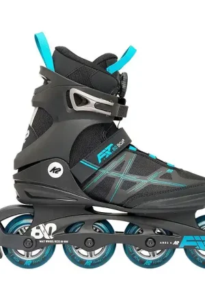 K2 Rolschaatsen - F.I.T. 80 Boa - Blauw/Zwart - Skeelers Uitverkoop