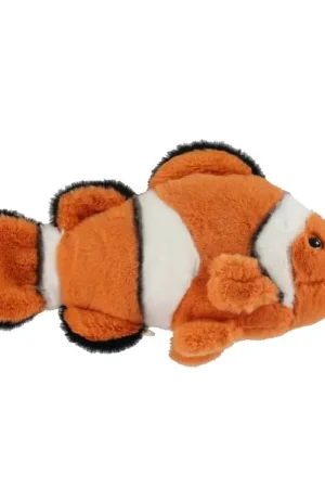 Bon Ton Toys Knuffel - 23 cm - Clownvis - Oranje/Wit Betrouwbaar