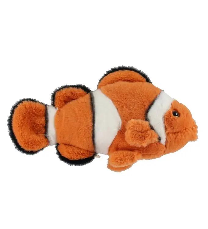 Bon Ton Toys Knuffel - 23 cm - Clownvis - Oranje/Wit Betrouwbaar