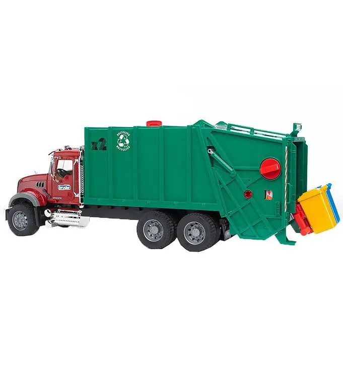 Beperkte Voorraad Bruder Vrachtwagen - Mack Graniet Vuilniswagen - 02812