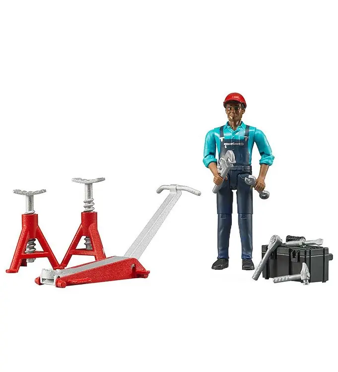 Express Levering Bruder Figuur - bworld - Mekaniker m. Accessoires - 62100