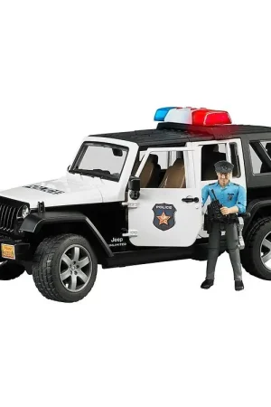Bruder Auto - Jeep Wrangler Politieauto m. Politieagent - 02526 Bestseller