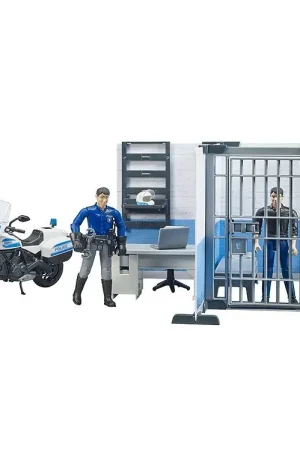 Bestel Nu Bruder Speelset - bworld - Politiebureau m. Motorfiets - 62732