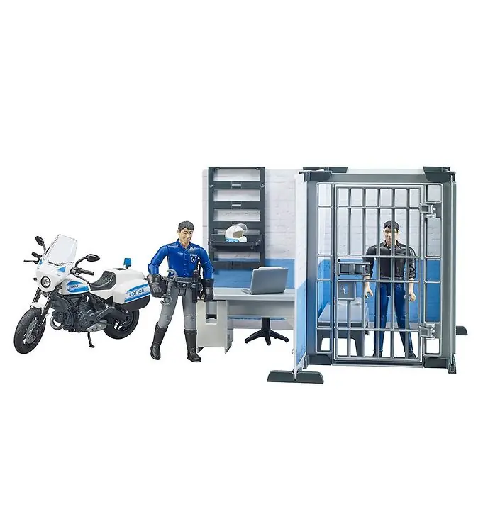 Bestel Nu Bruder Speelset - bworld - Politiebureau m. Motorfiets - 62732