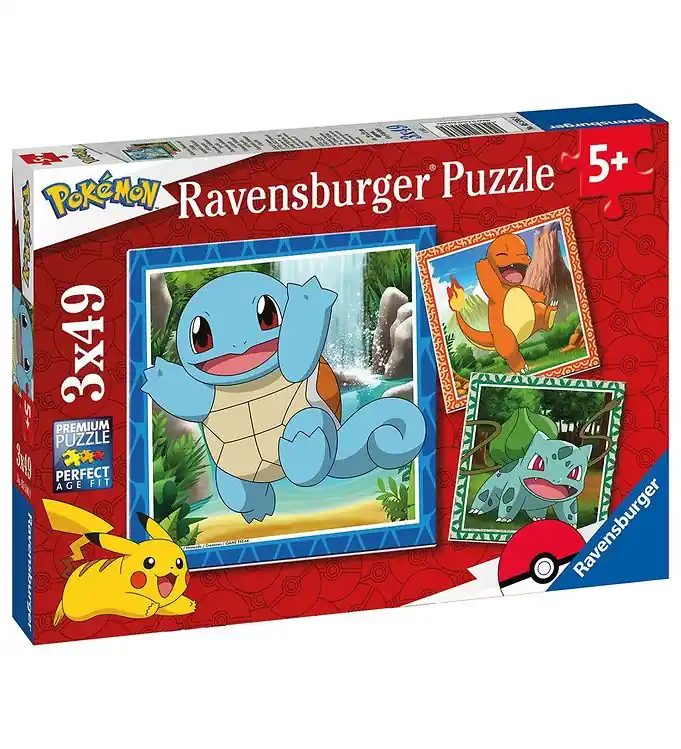 Ravensburger Puzzel - 3x49 Bakstenen - Pokémon Nu Kopen