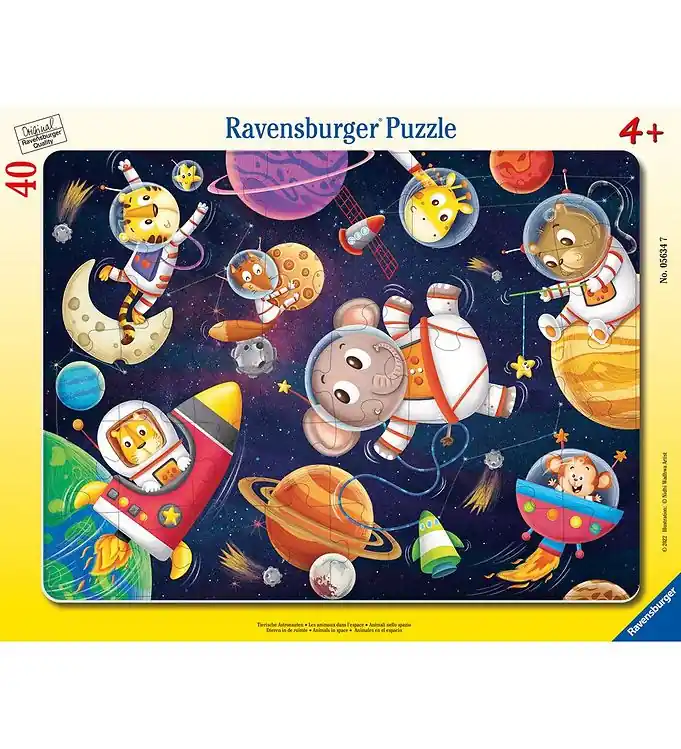 Exclusieve Aanbieding Ravensburger Puzzel - 40 Bakstenen - Dierlijke astronauten