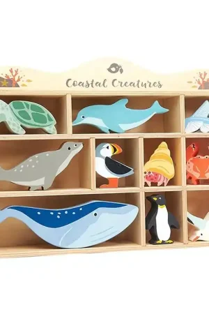 Veilige Betaling Tender Leaf Houten Speelgoed - Zeedieren - Multicolour