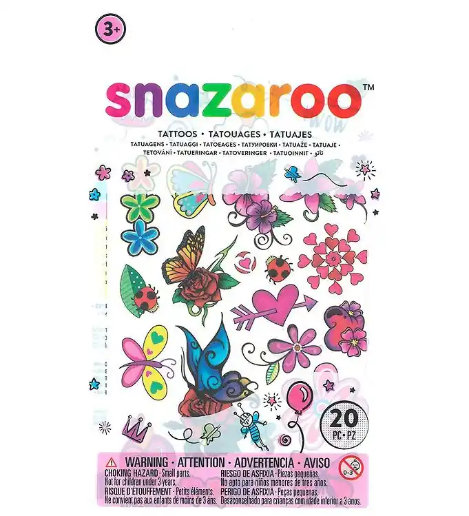 Betaalbaar Snazaroo Tattoos - 20 st. - Lente