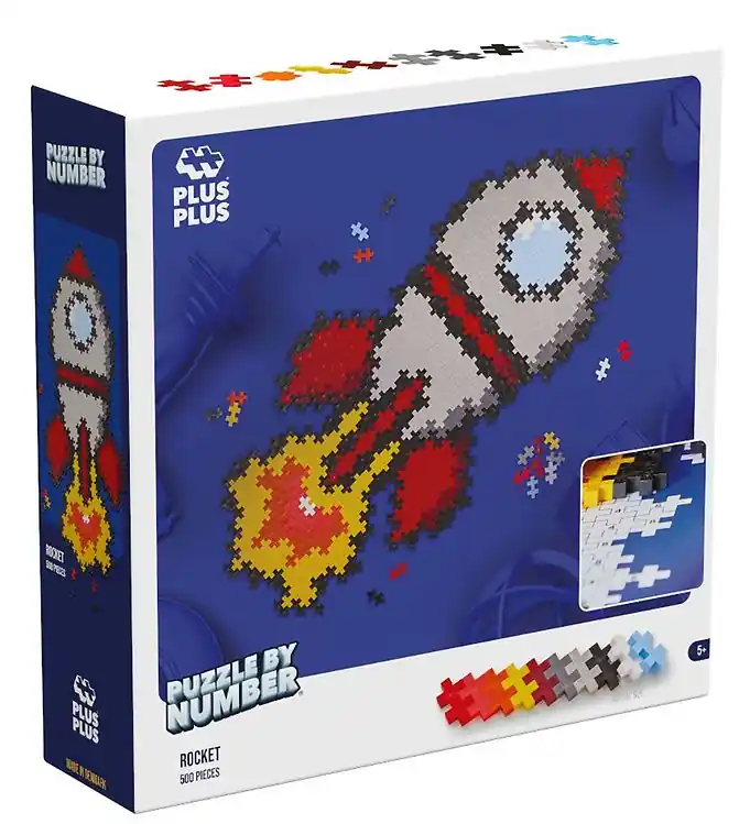 Plus-Plus Puzzel Stad Nummer - 500 st. - Raket Actieprijs