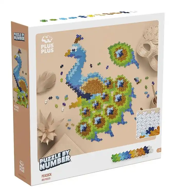 Plus-Plus Puzzel Stad Getal - 800 st. - Peacock Superprijs