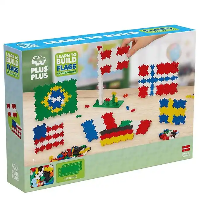 Plus-Plus Leer bouwen - 700 st. - Vlaggen van de wereld Exclusieve Aanbieding