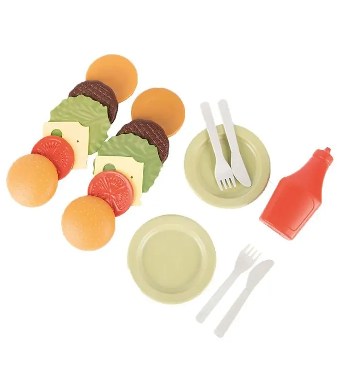 Dantoy BIO Plastic Burgerset - 19 Onderdelen Beste Prijs