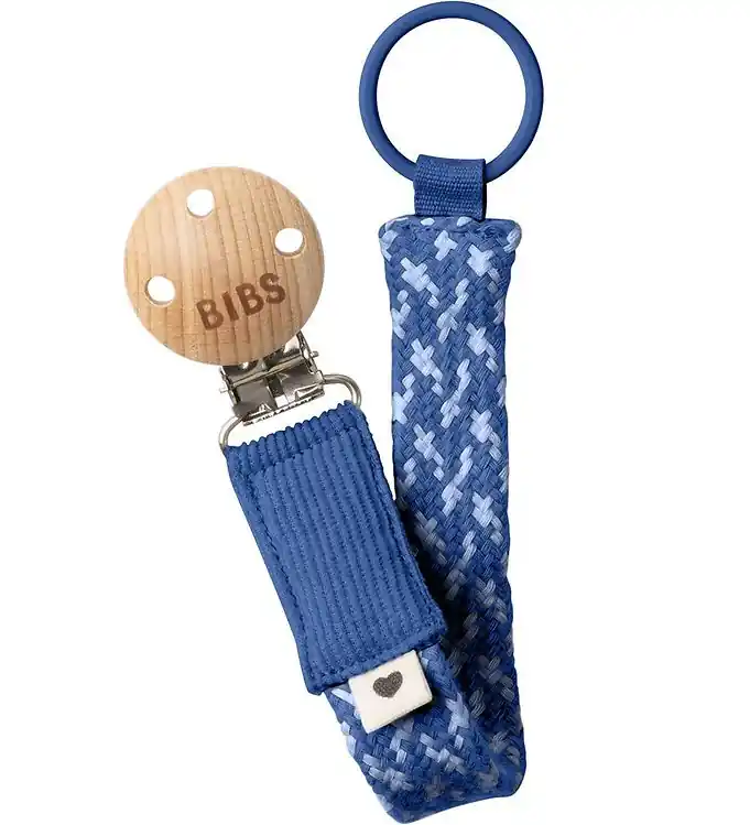 BIBS Speenketting - Gevlecht - Korenbloem/Dusty Blue Direct Beschikbaar